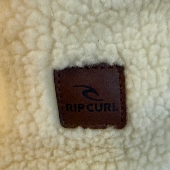 Rip Curl Cream Plaid Fleece Jacket - Picture 4 of 9